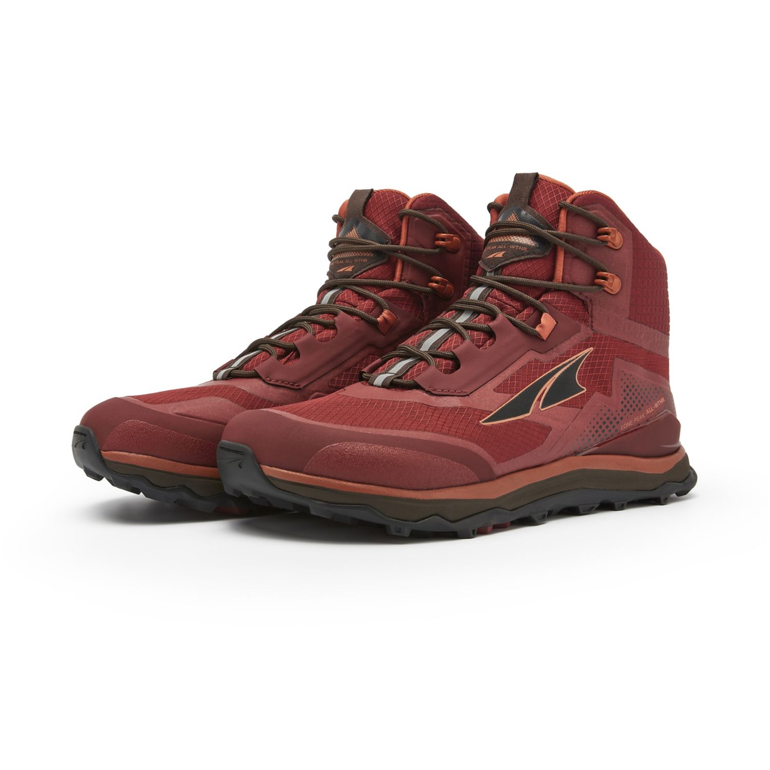 Altra Lone Peak All-wthr Mid Men's Hiking Boots Burgundy | South Africa-61073929